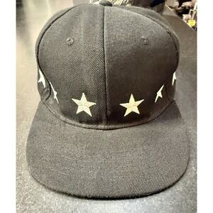 Ring Of Stars Embroidered Black Cap Adjustable Snapback Mfg Jack Ballcap